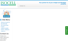 Tablet Screenshot of isocell.ie